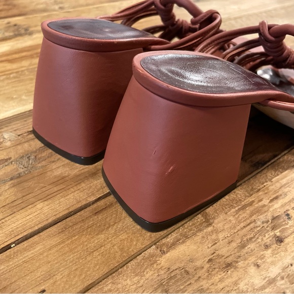 STAUD Adeline Knotted Block Heel in Spice - Picture 10 of 10